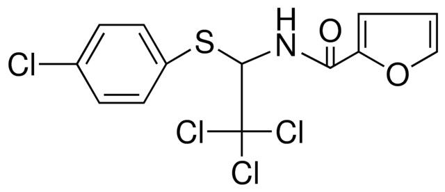 FURAN-2-CARBOXYLIC ACID (2,2,2-TRICHLORO-1-(4-CL-PHENYLSULFANYL)-ETHYL)-AMIDE