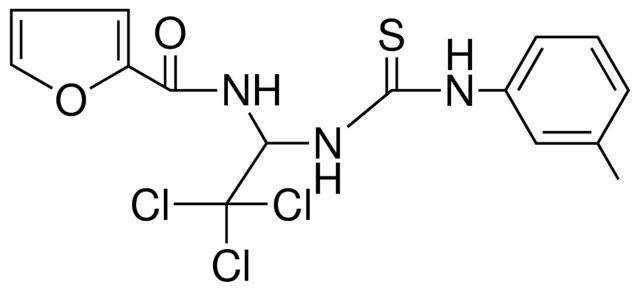 FURAN-2-CARBOXYLIC ACID (2,2,2-TRICHLORO-1-(3-M-TOLYL-THIOUREIDO)-ETHYL)-AMIDE