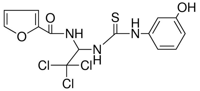 FURAN-2-CARBOXYLIC ACID (2,2,2-TRICHLORO-1-(3-(3-HO-PH)-THIOUREIDO)-ETHYL)-AMIDE
