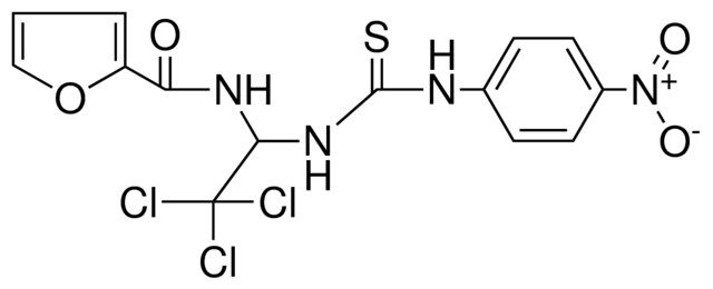 FURAN-2-CARBOXYLIC ACID (2,2,2-TRICHLORO-1-(3-(4-NITRO-PH)-THIOUREIDO)-ET)-AMIDE