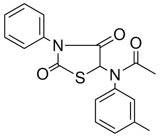 N-(2,4-DIOXO-3-PHENYL-THIAZOLIDIN-5-YL)-N-M-TOLYL-ACETAMIDE