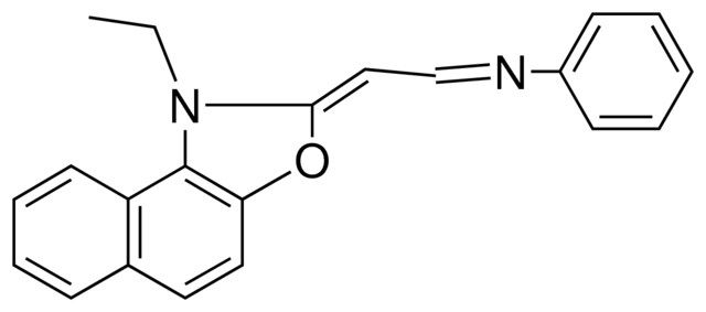 3-ETHYL-2,3-DIHYDRO-2-(PHENYLIMINOETHYLIDENE)NAPHTH(1,2-D)OXAZOLE
