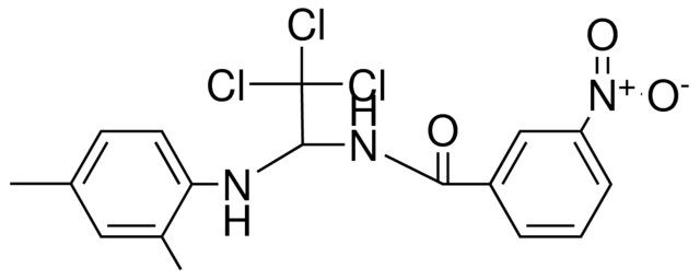3-NITRO-N-(2,2,2-TRICHLORO-1-(2,4-DIMETHYL-PHENYLAMINO)-ETHYL)-BENZAMIDE