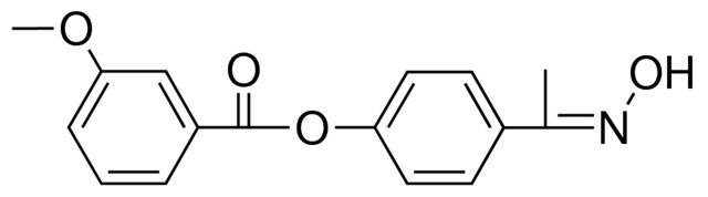 3-METHOXY-BENZOIC ACID 4-(1-HYDROXYIMINO-ETHYL)-PHENYL ESTER