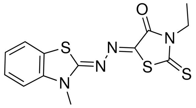 3-ETHYL-2-THIOXO-4,5-THIAZOLIDINEDIONE 5-AZINE W/3-METHYLBENZOTHIAZOL-2(3H)-ONE