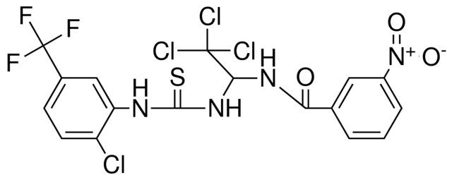 3-NITRO-N-(2,2,2-TRI-CL-1-(3-(2-CL-5-TRIFLUORO-ME-PH)-THIOUREIDO)-ET)-BENZAMIDE