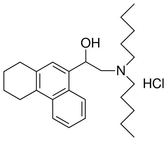 9-(2-(DIAMYLAMINO)-1-HYDROXYETHYL)-1,2,3,4-TETRAHYDROPHENANTHRENE HYDROCHLORIDE