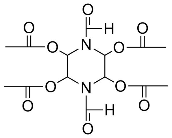 ACETIC ACID 3,5,6-TRIACETOXY-1,4-DIFORMYL-PIPERAZIN-2-YL ESTER
