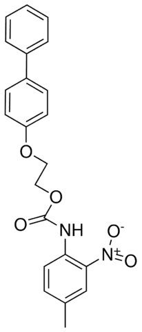 2-(4-BIPHENYLYLOXY)ETHYL N-(4-METHYL-2-NITROPHENYL)CARBAMATE