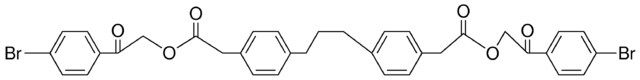 2-(4-BROMOPHENYL)-2-OXOETHYL {4-[3-(4-{2-[2-(4-BROMOPHENYL)-2-OXOETHOXY]-2-OXOETHYL}PHENYL)PROPYL]PHENYL}ACETATE
