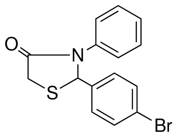 2-(4-BROMO-PHENYL)-3-PHENYL-THIAZOLIDIN-4-ONE