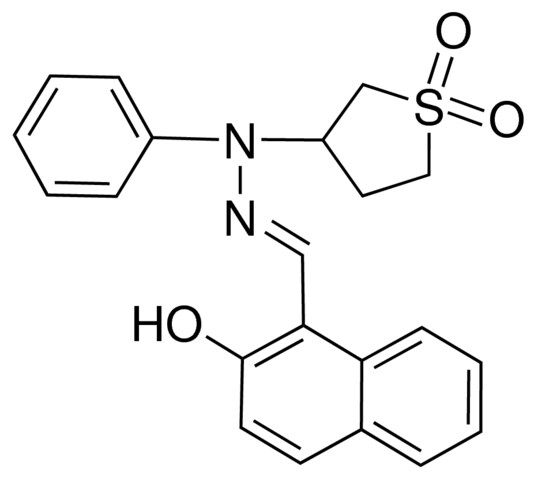2-HYDROXY-1-NAPHTHALDEHYDE N-PHENYL-N-(3-SULFOLANYL)HYDRAZONE