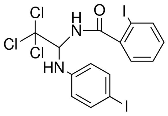 2-IODO-N-(2,2,2-TRICHLORO-1-(4-IODO-PHENYLAMINO)-ETHYL)-BENZAMIDE