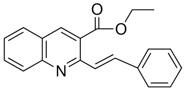 2-STYRYL-QUINOLINE-3-CARBOXYLIC ACID ETHYL ESTER