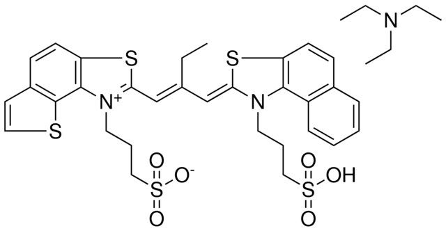 3-(2-{(1E)-2-[(Z)-(1-(3-SULFOPROPYL)NAPHTHO[1,2-D][1,3]THIAZOL-2(1H)-YLIDENE)METHYL]-1-BUTENYL}THIENO[2,3-E][1,3]BENZOTHIAZOL-1-IUM-1-YL)-1-PROPANESULFONATE COMPOUND WITH N,N,N-TRIETHYLAMINE