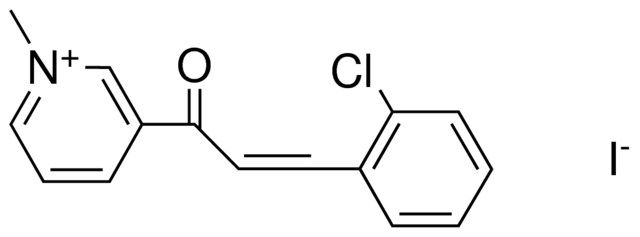 3-(3-(2-CHLORO-PHENYL)-ACRYLOYL)-1-METHYL-PYRIDINIUM, IODIDE