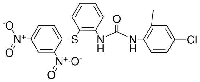 1-(4-CHLORO-2-METHYLPHENYL)-3-(2-(2,4-DINITROPHENYLTHIO)PHENYL)UREA
