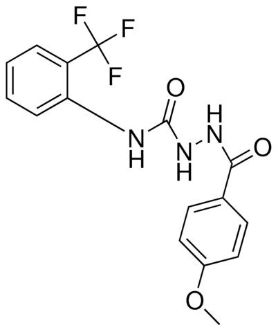1-(4-METHOXYBENZOYL)-4-(2-(TRIFLUOROMETHYL)PHENYL)SEMICARBAZIDE