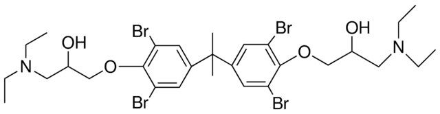 1-(DI-BR-((DI-BR-(DI-ET-AMINO-HO-PROPOXY)-PH)-ME-ET)-PHO)-DI-ET-AMINO-PROPAN-OL