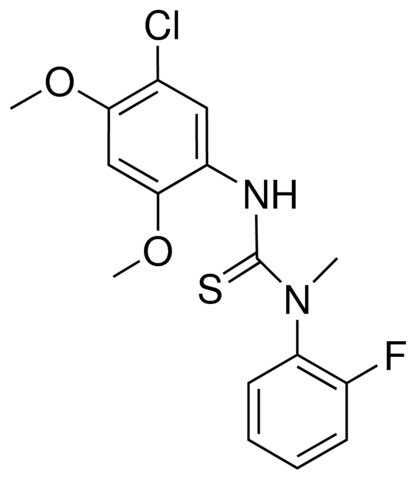 1-(5-CHLORO-2,4-DIMETHOXYPHENYL)-3-(2-FLUOROPHENYL)-3-METHYL-2-THIOUREA