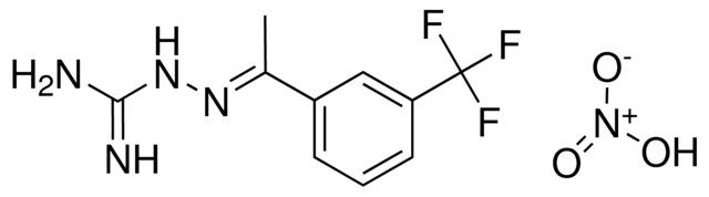1-(ALPHA-METHYL-3-(TRIFLUOROMETHYL)BENZYLIDENEAMINO)GUANIDINE NITRATE