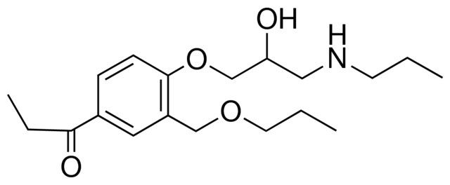 1-(4-(2-HYDROXY-3-PROPYLAMINO-PROPOXY)-3-PROPOXYMETHYL-PHENYL)-PROPAN-1-ONE