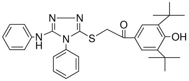 1-(3,5-DI-TERT-BU-4-HO-PH)-2-(PH-PHENYLAMINO-(1,2,4)TRIAZOL-YLSULFANYL)-ETHANONE