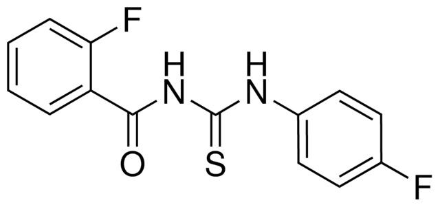 1-(2-FLUOROBENZOYL)-3-(4-FLUOROPHENYL)-2-THIOUREA