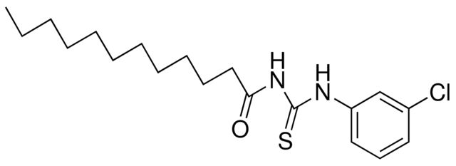 1-(3-CHLOROPHENYL)-3-DODECANOYL-2-THIOUREA