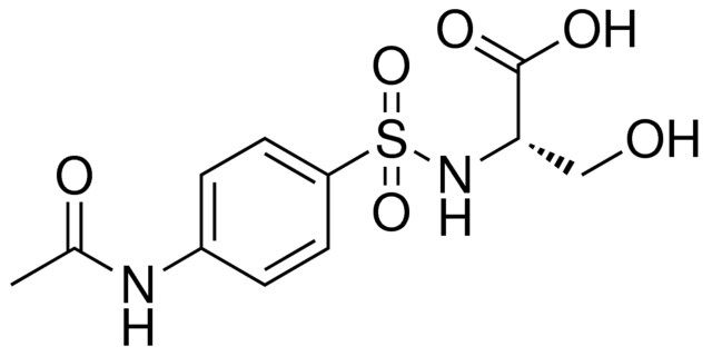 2-(4-ACETYLAMINO-BENZENESULFONYLAMINO)-3-HYDROXY-PROPIONIC ACID