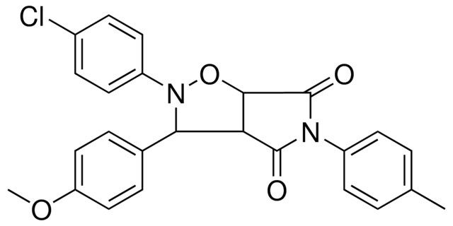 2-(4-CL-PH)-3-(4-MEO-PH)-5-P-TOLYL-TETRAHYDRO-PYRROLO(3,4-D)ISOXAZOLE-4,6-DIONE