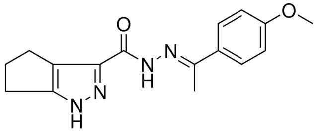 1,4,5,6-4H-CYCLOPENTAPYRAZOLE-3-CARBOXYLIC ACID (1(4-MEO-PH)ETHYLIDENE)HYDRAZIDE