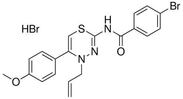 N-(4-ALLYL-5-(4-METHOXYPHENYL)-4H-1,3,4-THIADIAZIN-2-YL)-4-BROMOBENZAMIDE HBR