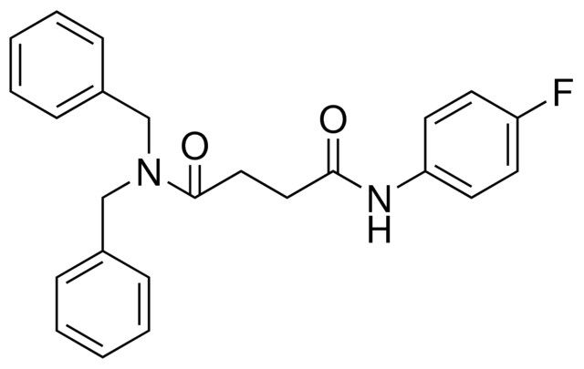 N,N-DIBENZYL-N'-(4-FLUORO-PHENYL)-SUCCINAMIDE