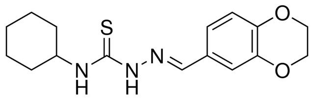 2,3-DIHYDRO-1,4-BENZODIOXINE-6-CARBALDEHYDE N-CYCLOHEXYLTHIOSEMICARBAZONE