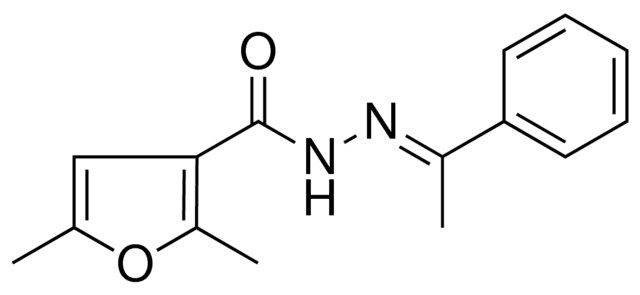 2,5-DIMETHYL-FURAN-3-CARBOXYLIC ACID (1-PHENYL-ETHYLIDENE)-HYDRAZIDE