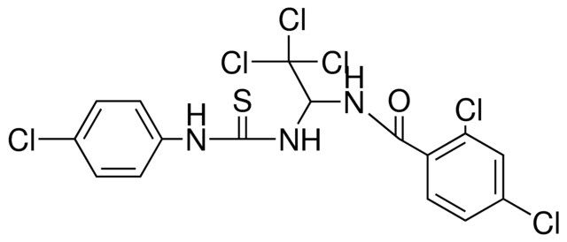 2,4-DICHLORO-N-(2,2,2-TRICHLORO-1-(3-(4-CL-PHENYL)-THIOUREIDO)-ETHYL)-BENZAMIDE