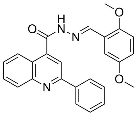 2-PHENYL-QUINOLINE-4-CARBOXYLIC ACID (2,5-DIMETHOXY-BENZYLIDENE)-HYDRAZIDE