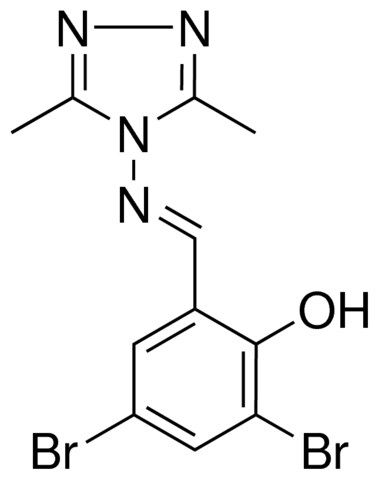 2,4-DIBROMO-6-(((3,5-DIMETHYL-4H-1,2,4-TRIAZOL-4-YL)IMINO)METHYL)PHENOL