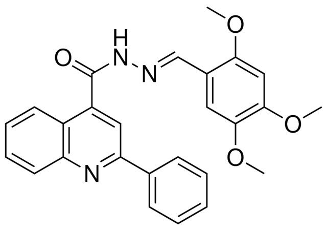 2-PHENYL-QUINOLINE-4-CARBOXYLIC ACID (2,4,5-TRIMETHOXY-BENZYLIDENE)-HYDRAZIDE