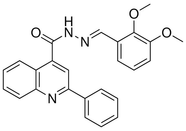 2-PHENYL-QUINOLINE-4-CARBOXYLIC ACID (2,3-DIMETHOXY-BENZYLIDENE)-HYDRAZIDE
