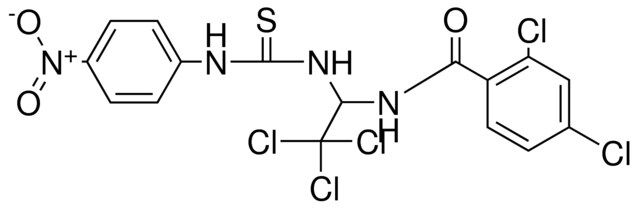 2,4-DICHLORO-N-(2,2,2-TRICHLORO-1-(3-(4-NITRO-PH)-THIOUREIDO)-ETHYL)-BENZAMIDE