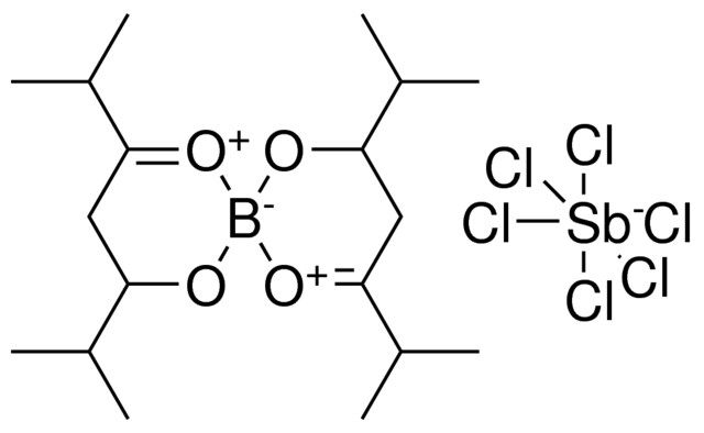 2,4,8,10-TETRAISOPROPYL-5,11-DIOXA-1,7-DIOXONIA-6-BORANUIDASPIRO[5.5]UNDECA-1,7-DIENE HEXACHLOROSTIBATE(V)