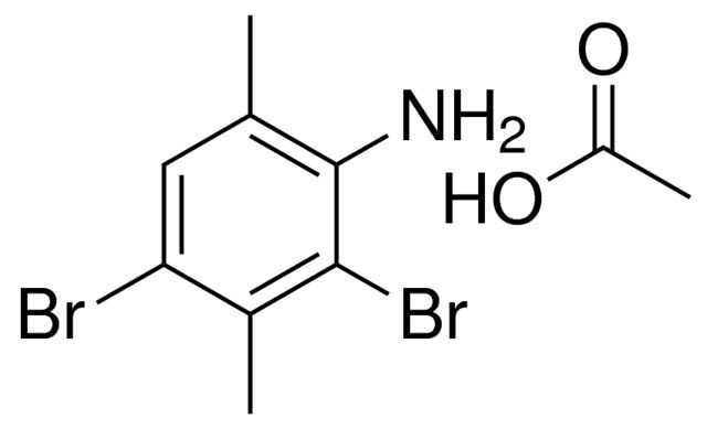 2,4-DIBROMO-3,6-DIMETHYL-PHENYLAMINE, COMPOUND WITH ACETIC ACID