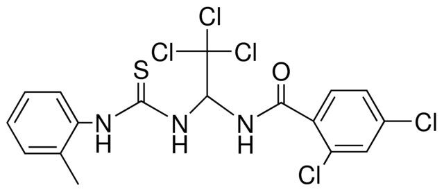 2,4-DICHLORO-N-(2,2,2-TRICHLORO-1-(3-O-TOLYL-THIOUREIDO)-ETHYL)-BENZAMIDE