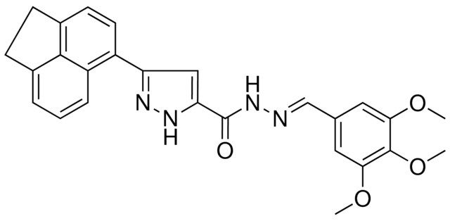 3-(1,2-DIHYDRO-5-ACENAPHTHYLENYL)-N'-[(E)-(3,4,5-TRIMETHOXYPHENYL)METHYLIDENE]-1H-PYRAZOLE-5-CARBOHYDRAZIDE