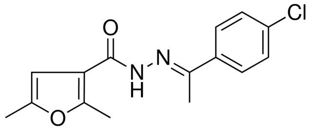 2,5-DIMETHYL-FURAN-3-CARBOXYLIC ACID (1-(4-CHLORO-PHENYL)-ETHYLIDENE)-HYDRAZIDE