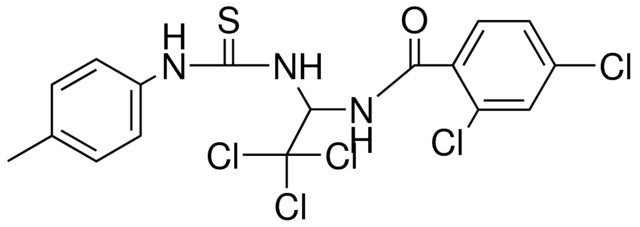 2,4-DICHLORO-N-(2,2,2-TRICHLORO-1-(3-P-TOLYL-THIOUREIDO)-ETHYL)-BENZAMIDE