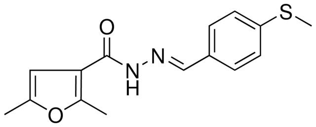 2,5-DIMETHYL-FURAN-3-CARBOXYLIC ACID (4-METHYLSULFANYL-BENZYLIDENE)-HYDRAZIDE