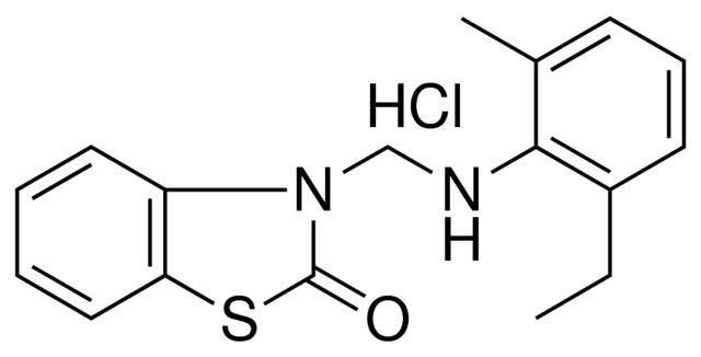 3-((2-ETHYL-6-METHYL-PHENYLAMINO)-METHYL)-3H-BENZOTHIAZOL-2-ONE, HYDROCHLORIDE